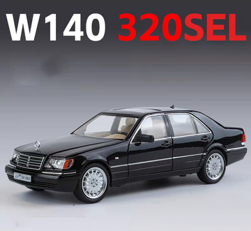 Mercedes-Benz S-Class W140 Classic Sedan – 1:24 Scale Alloy Die-Cast Model Car