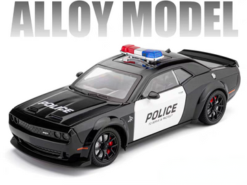 Aolly Dodge Hellcat Police Replica – High-Performance Law Enforcement Die-Cast Model