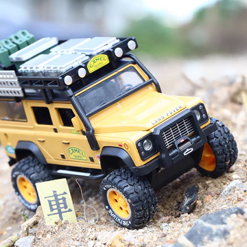 Camel Trophy Defender Expedition SUV – Die-Cast Collectible with 6 Openable Doors